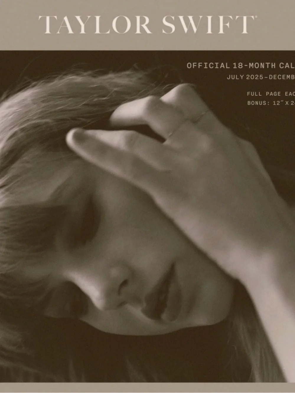Taylor Swift Calendar -18 month calendar